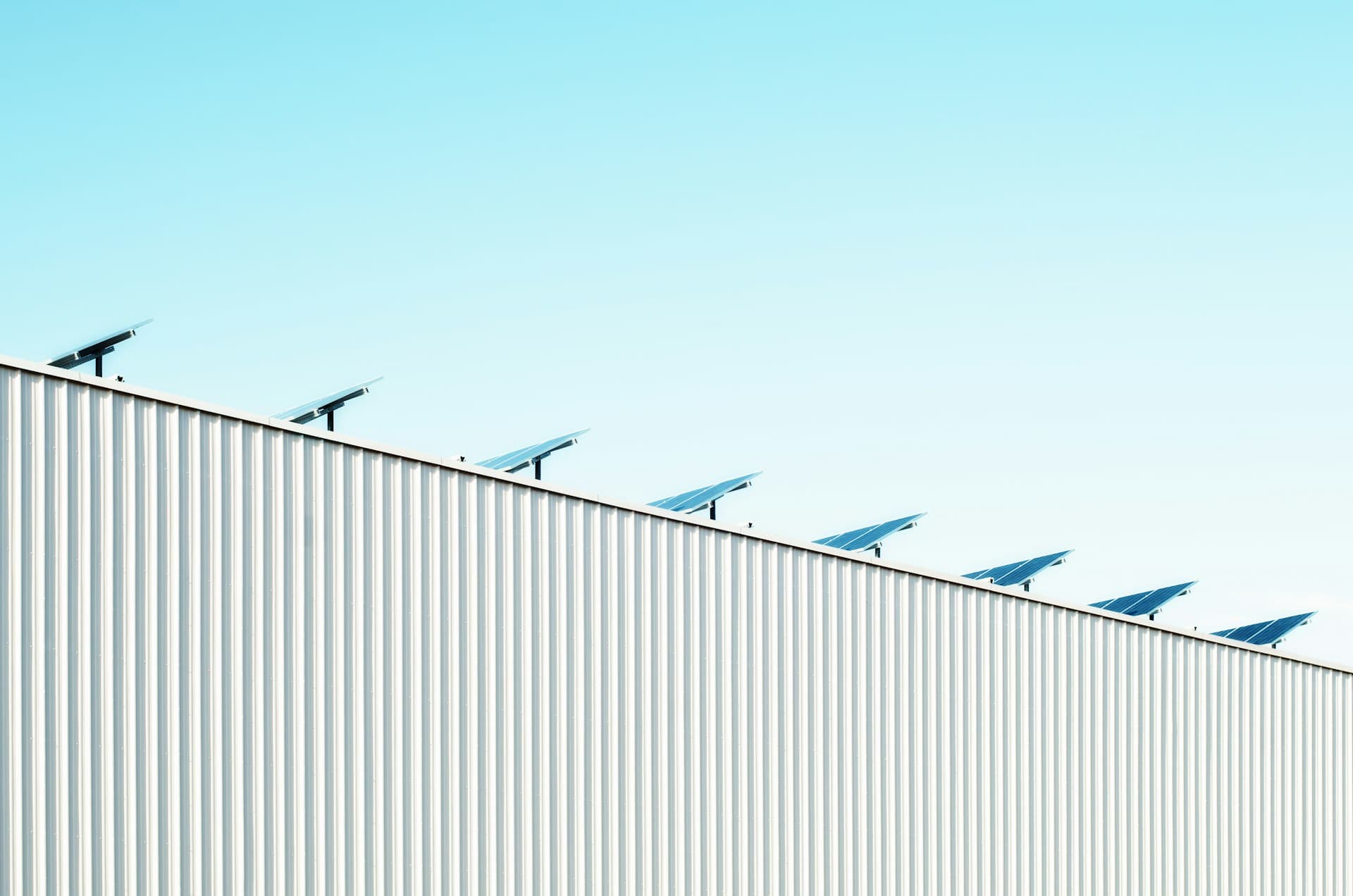 Solar panel installation at EcoCorp office